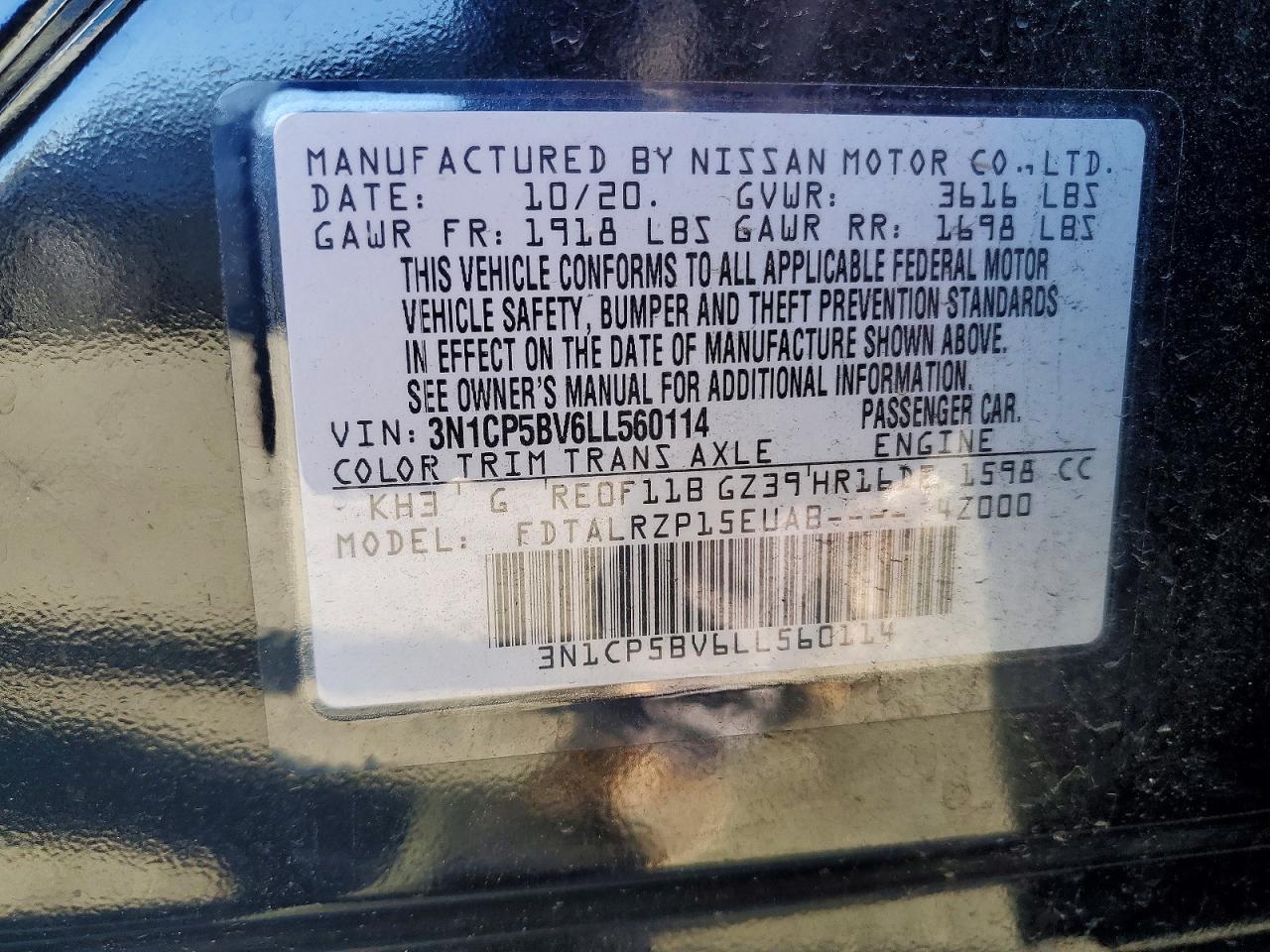 2020 NISSAN KICKS