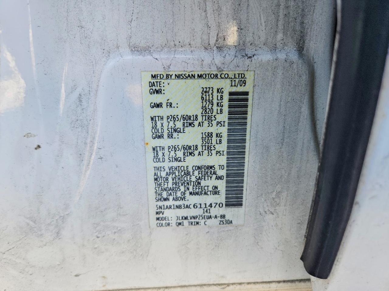 2010 NISSAN PATHFINDER