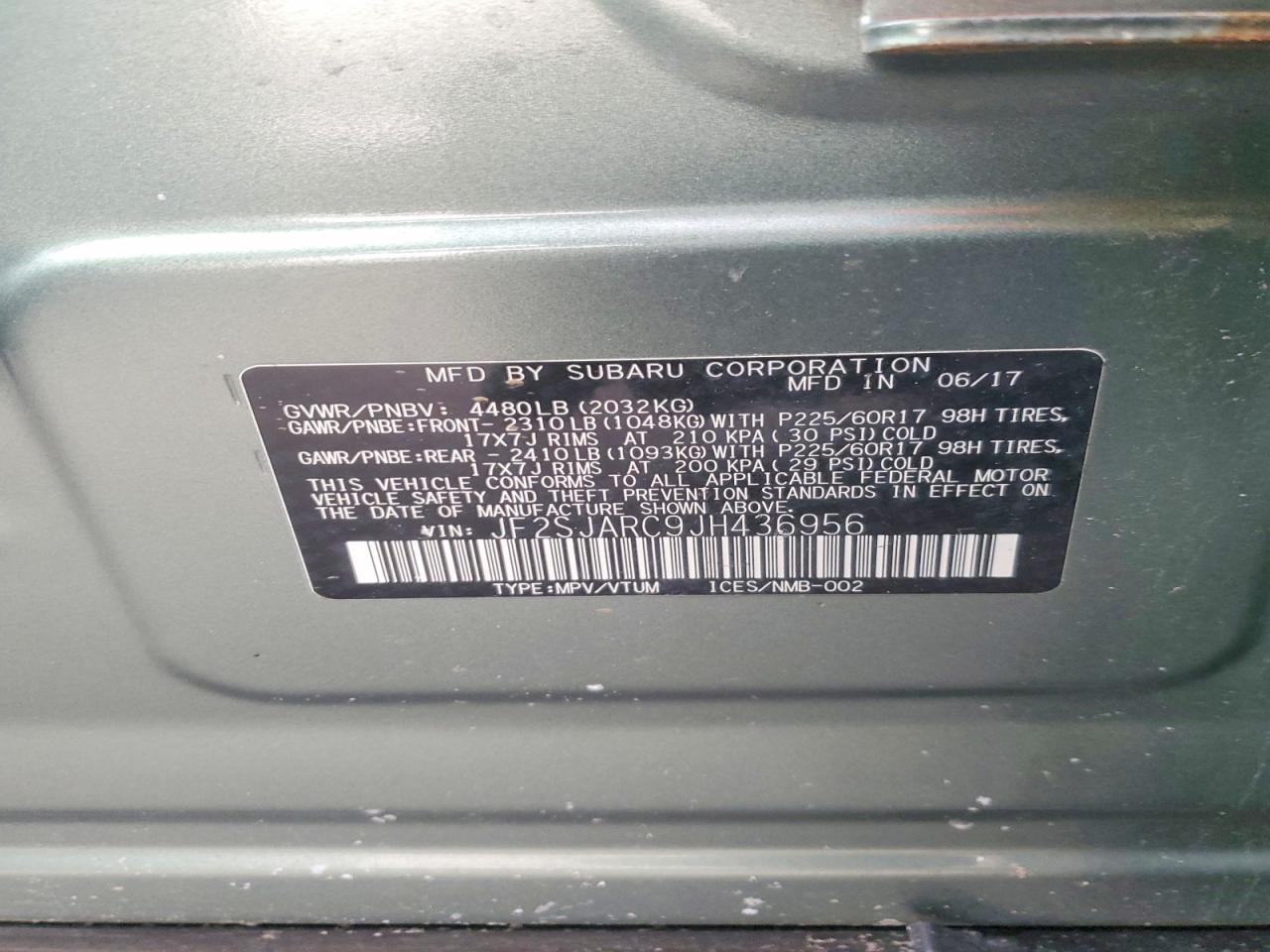 2018 SUBARU FORESTER
