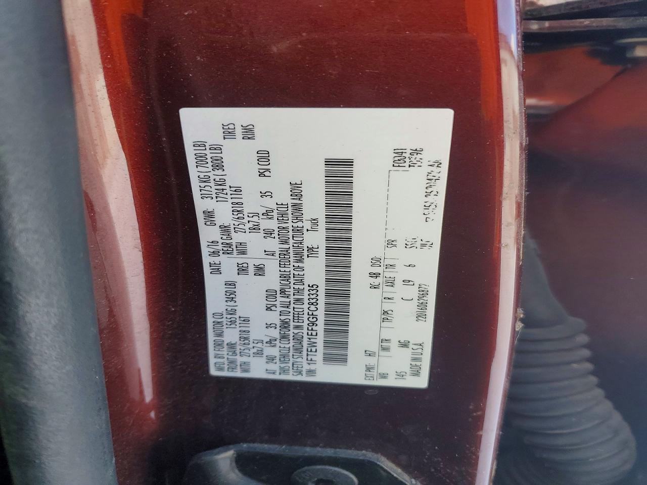2016 FORD F-150