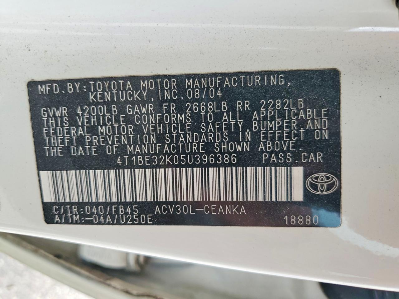 2005 TOYOTA CAMRY