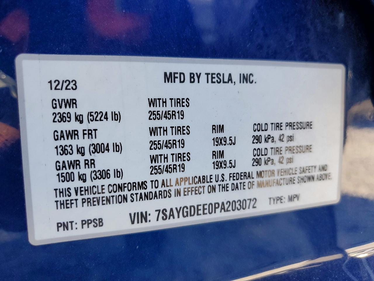 2023 TESLA MODEL Y