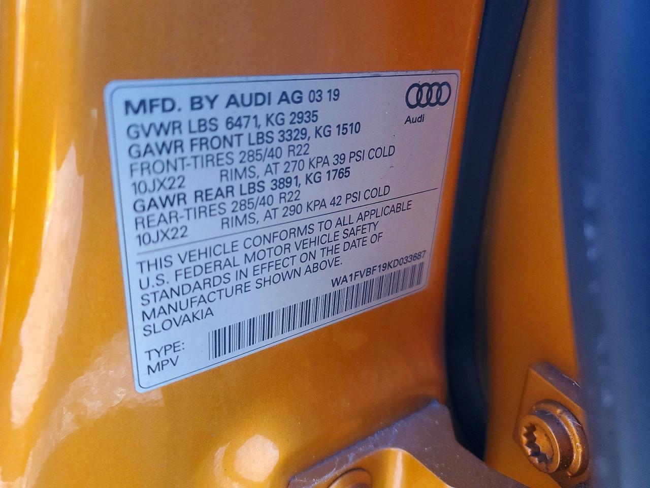 2019 AUDI Q8