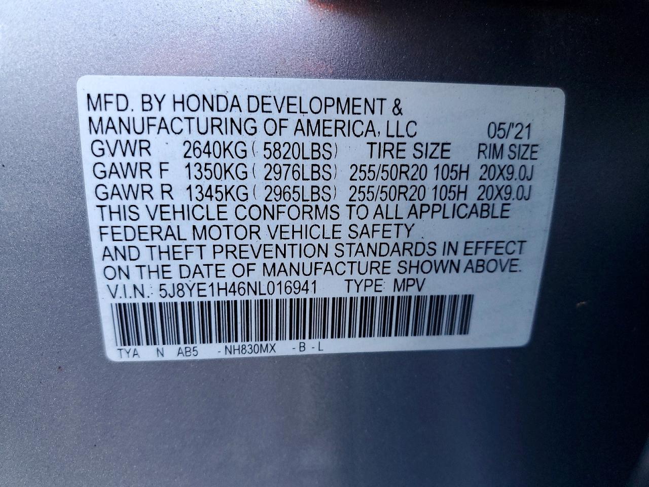 2022 ACURA MDX