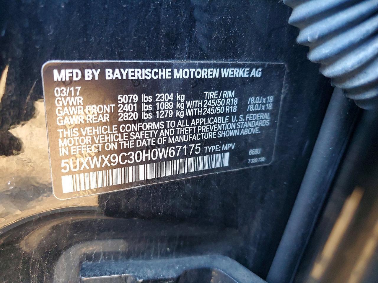 2017 BMW X3