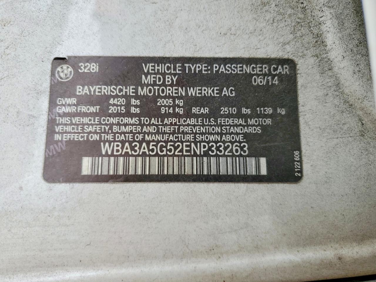 2014 BMW 3 SERIES