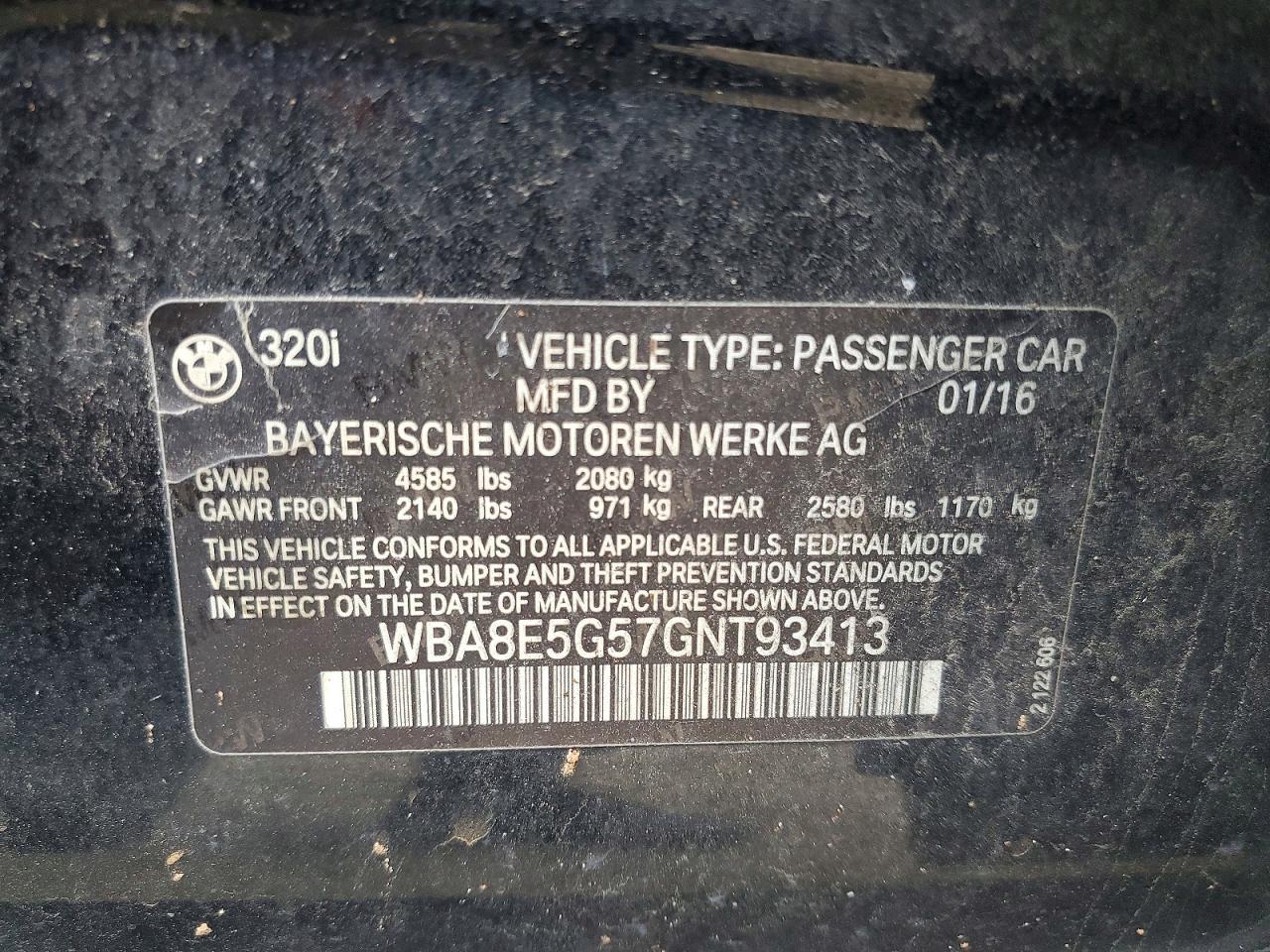 2016 BMW 3 SERIES