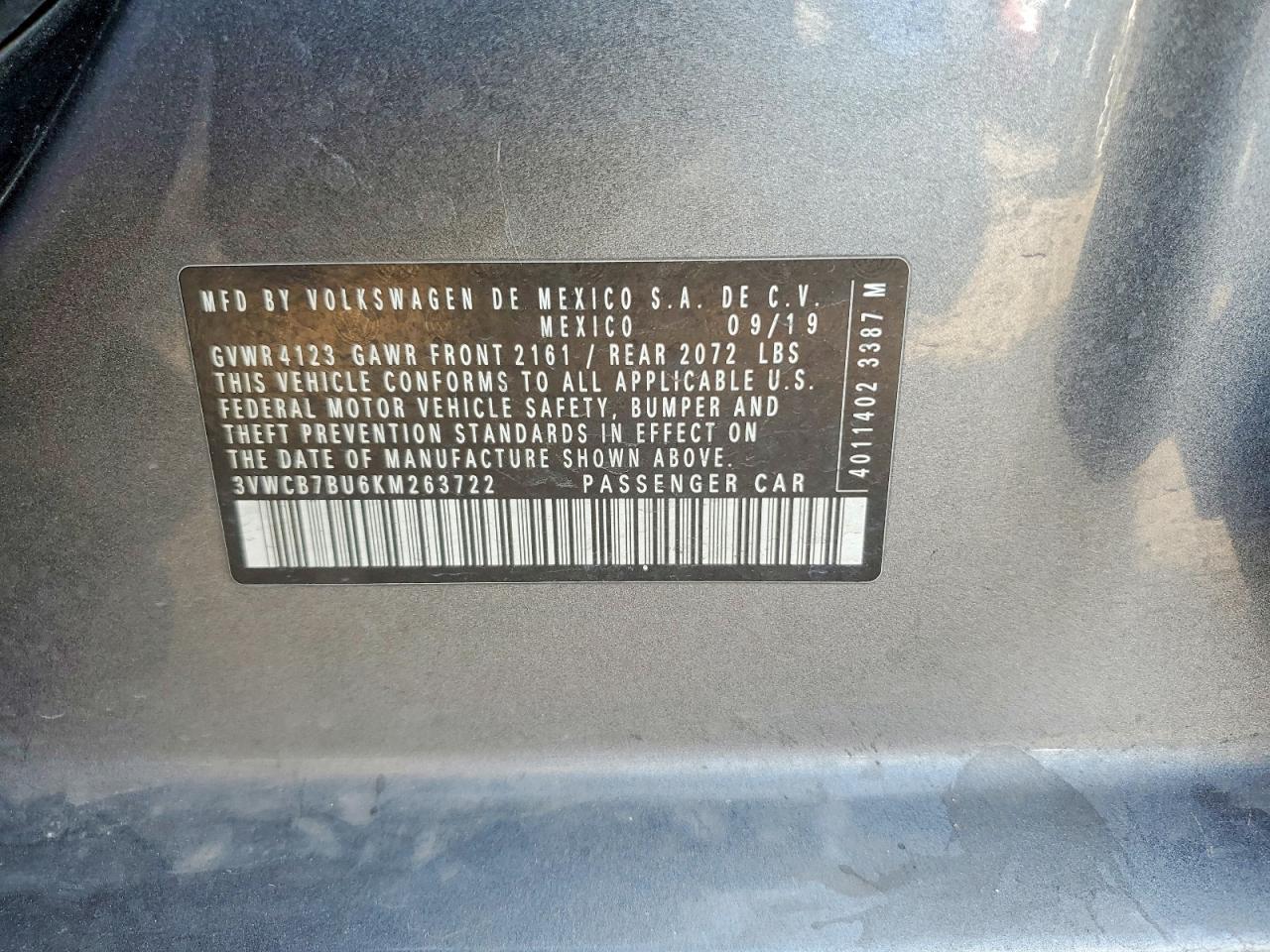2019 VOLKSWAGEN JETTA