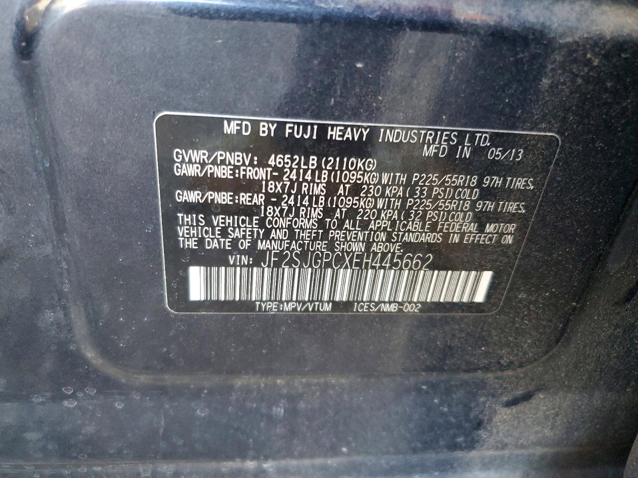 2014 SUBARU FORESTER