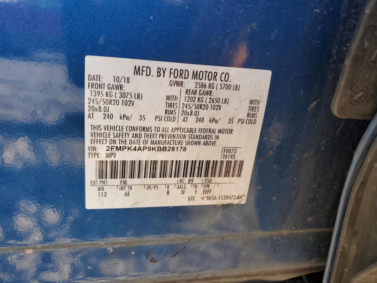 2019 FORD EDGE
