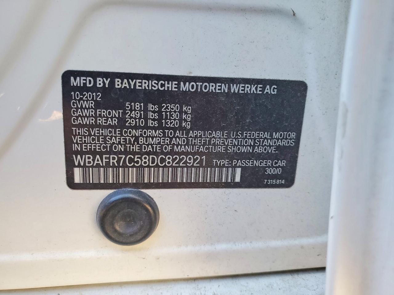 2013 BMW 5 series