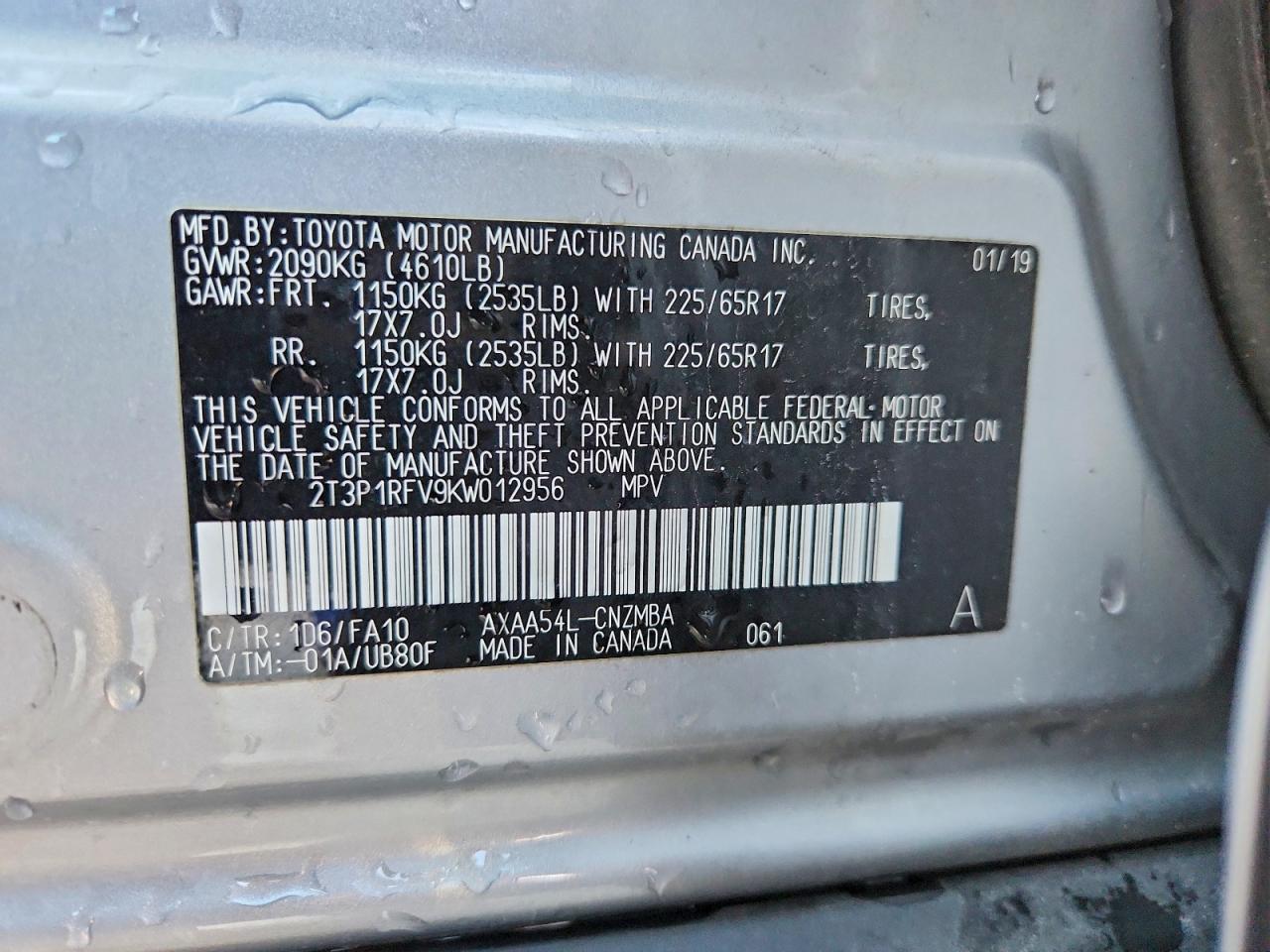 2019 TOYOTA RAV4