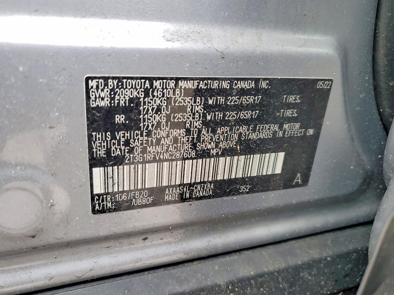 2022 TOYOTA RAV4