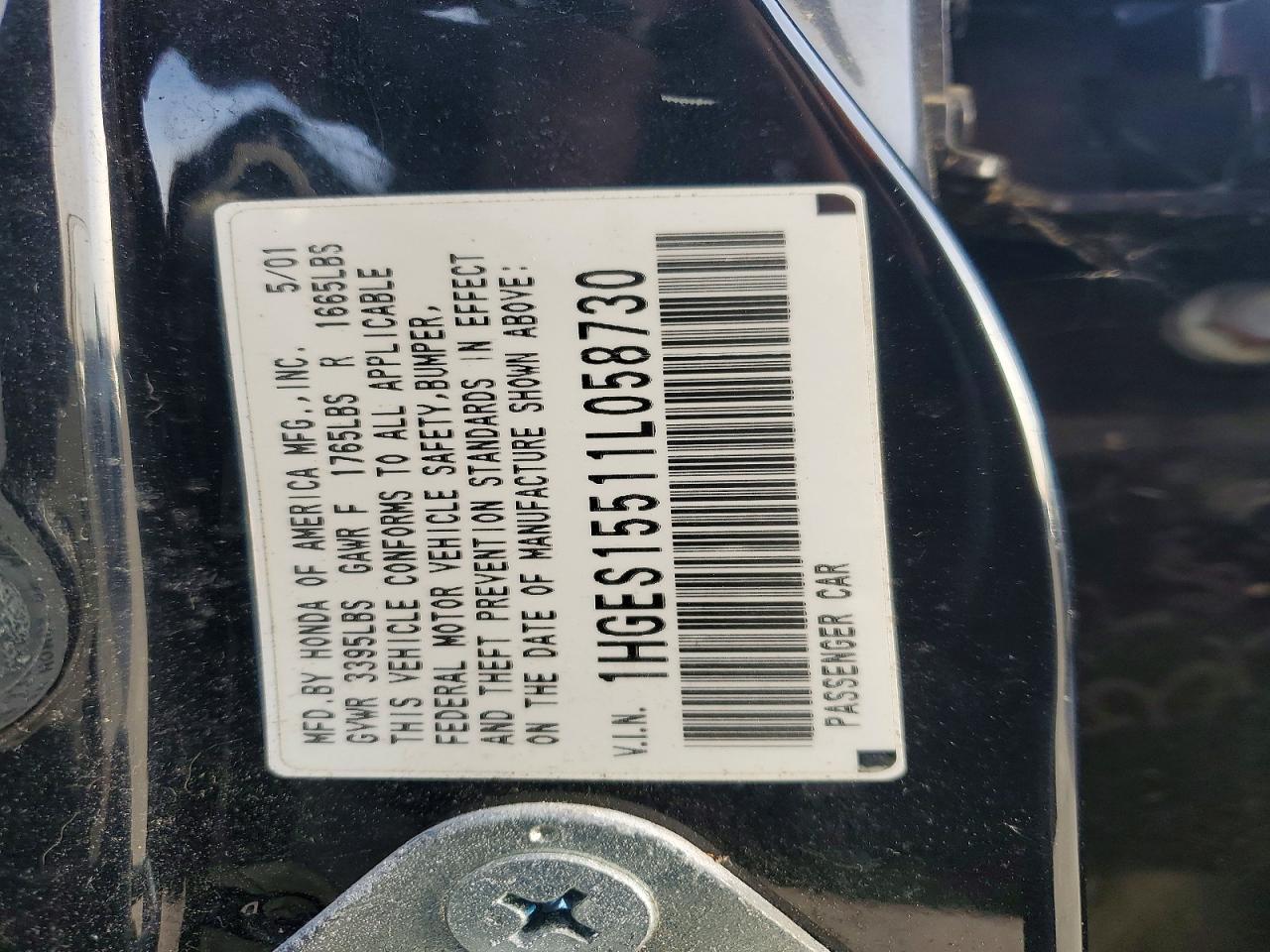 2001 HONDA CIVIC