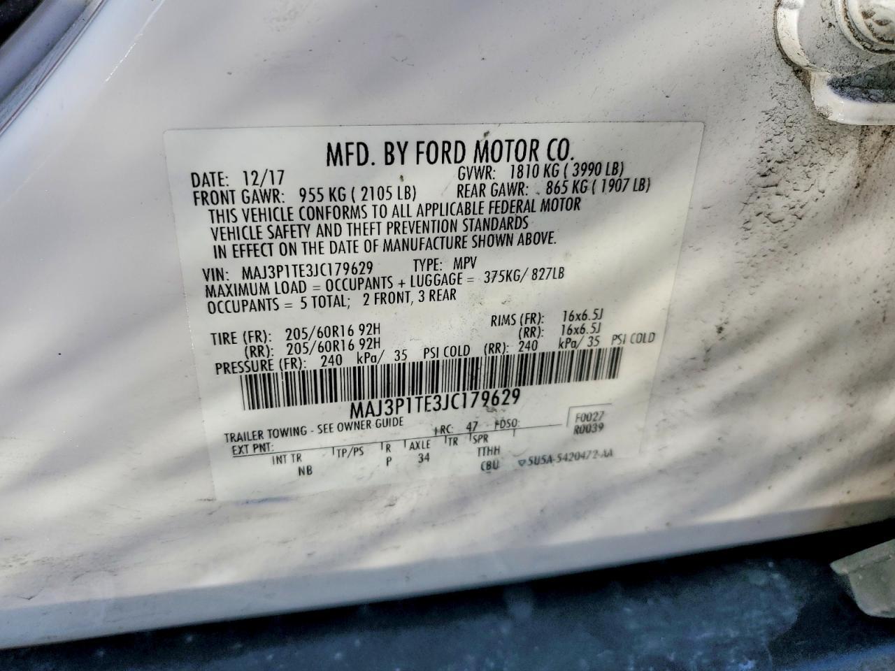 2018 FORD EcoSport