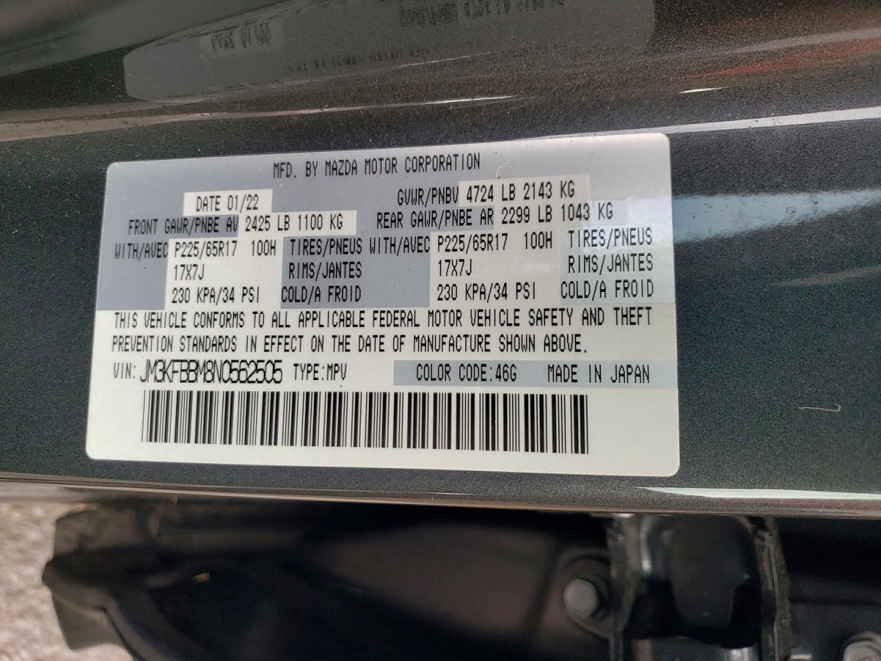 2022 MAZDA CX-5