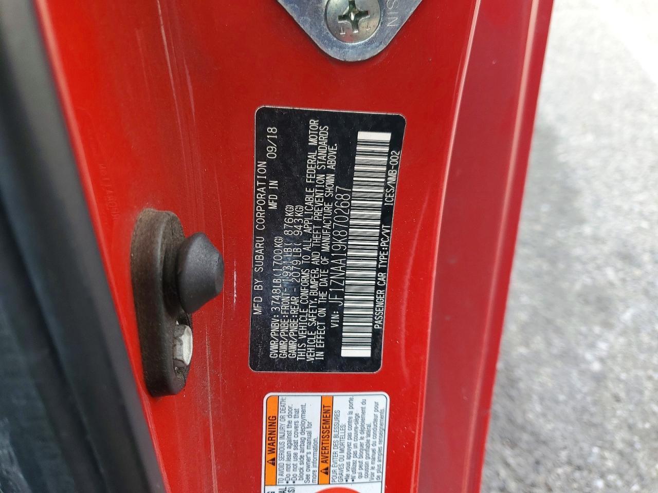2019 TOYOTA GR 86