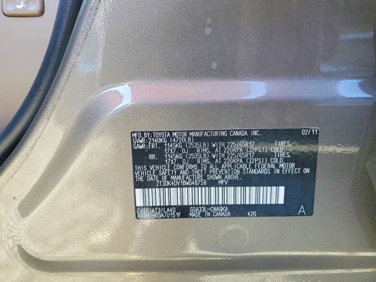 2011 TOYOTA RAV4