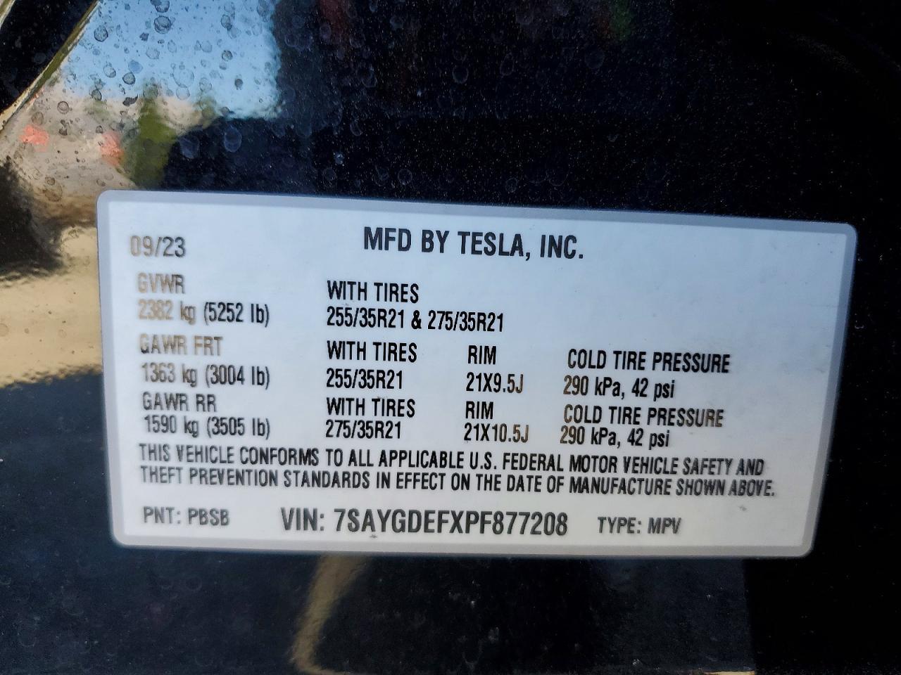 2023 TESLA MODEL Y