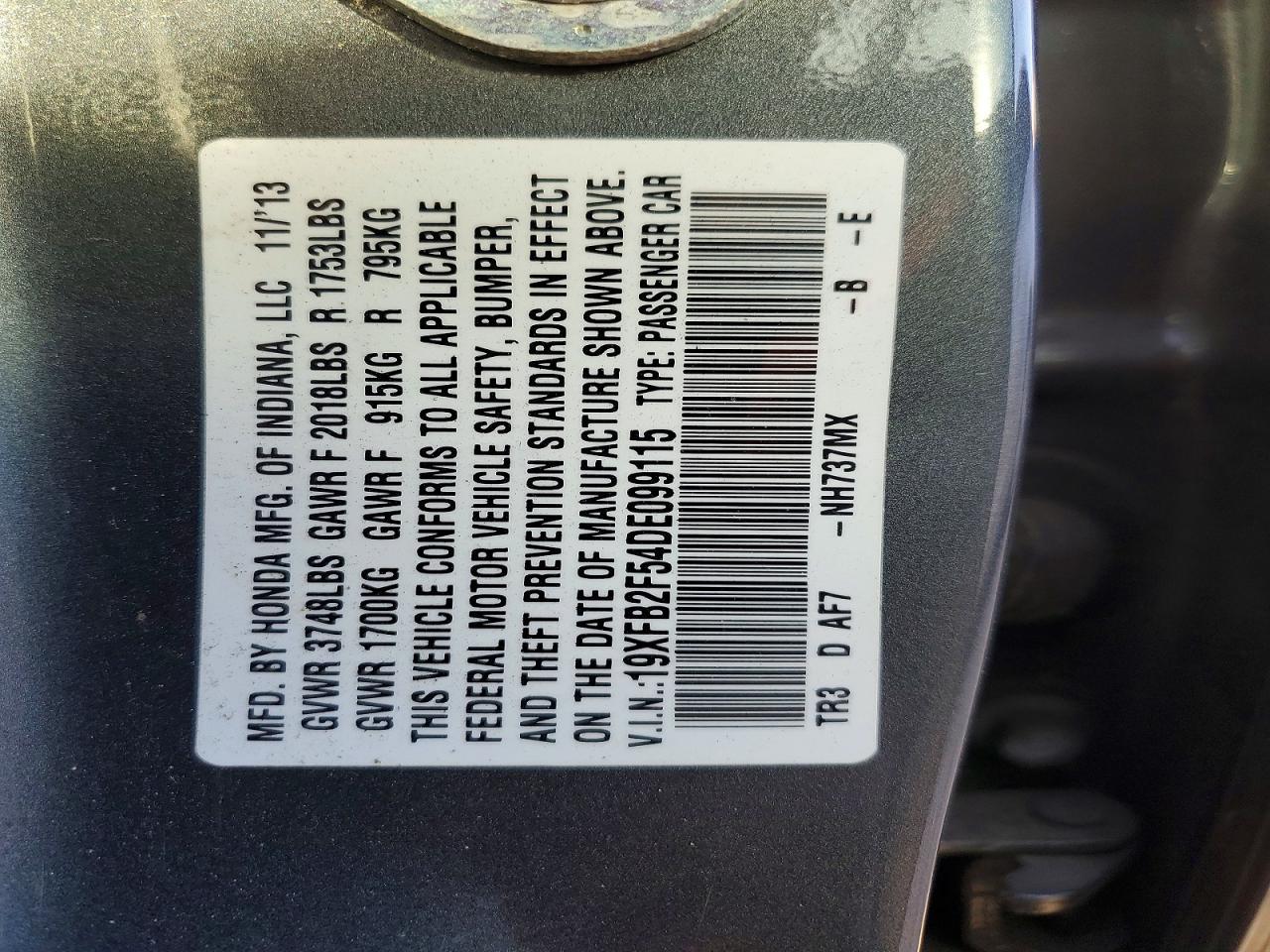 2013 HONDA CIVIC
