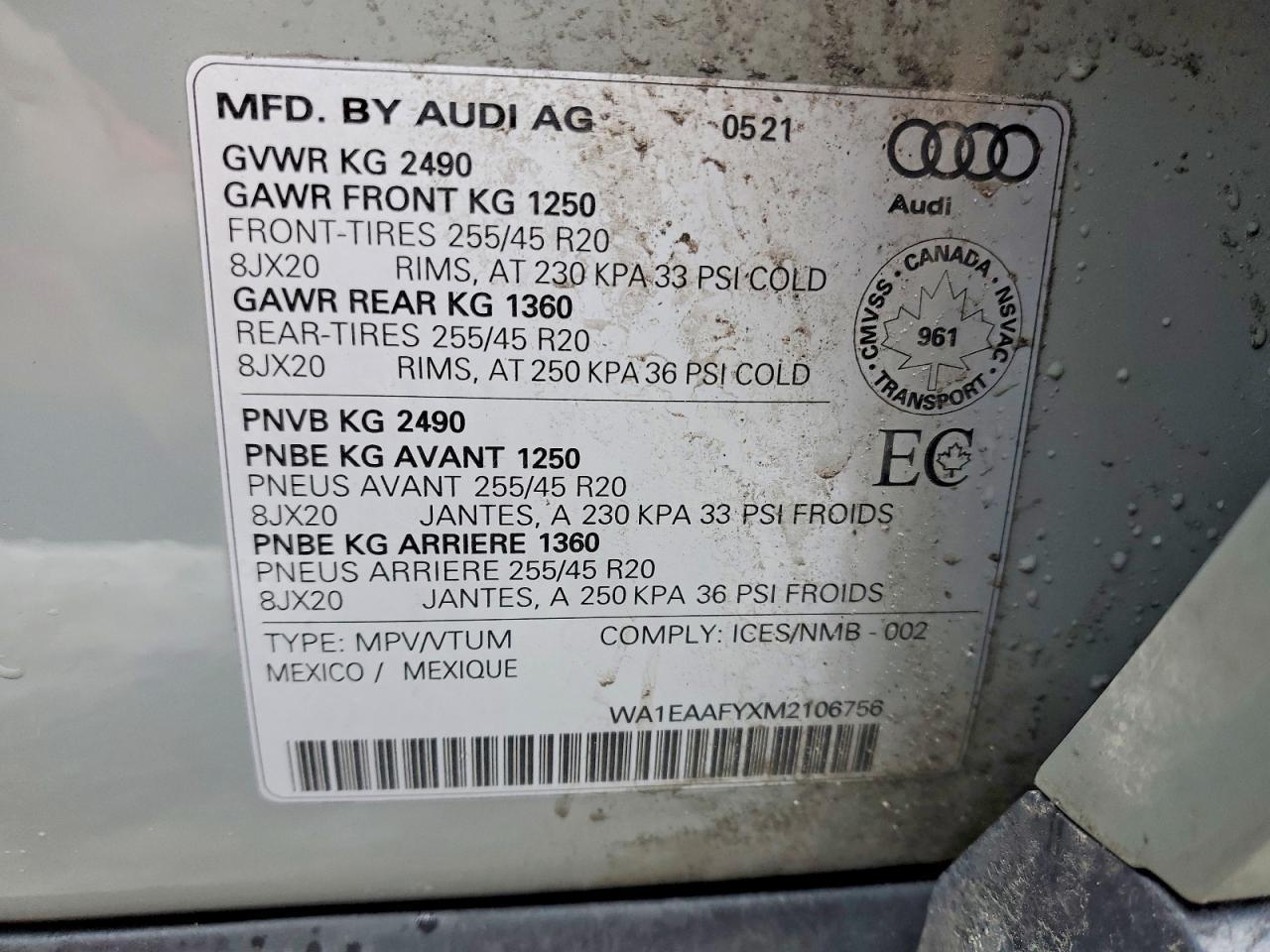 2021 AUDI Q5