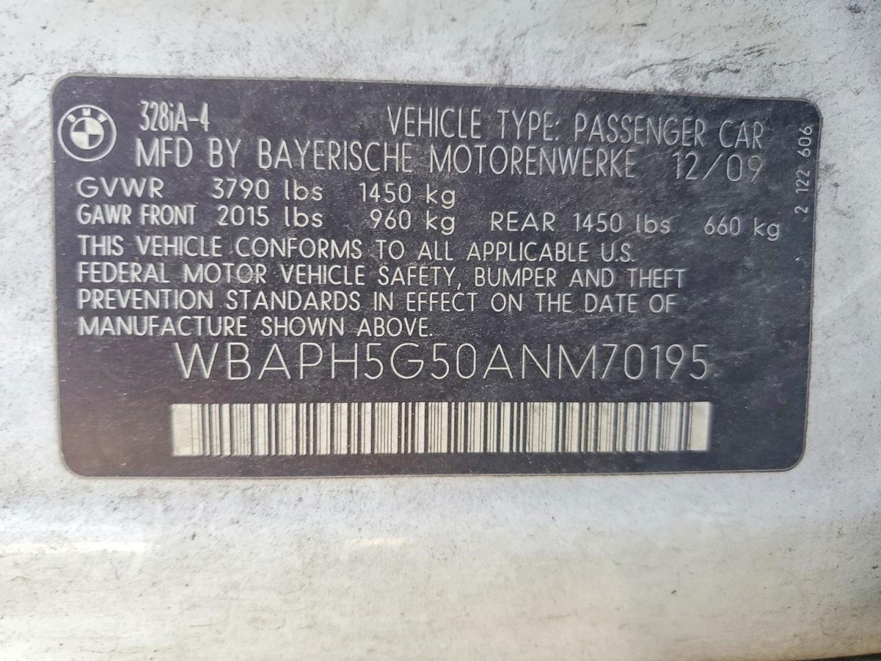 2010 BMW 3 SERIES