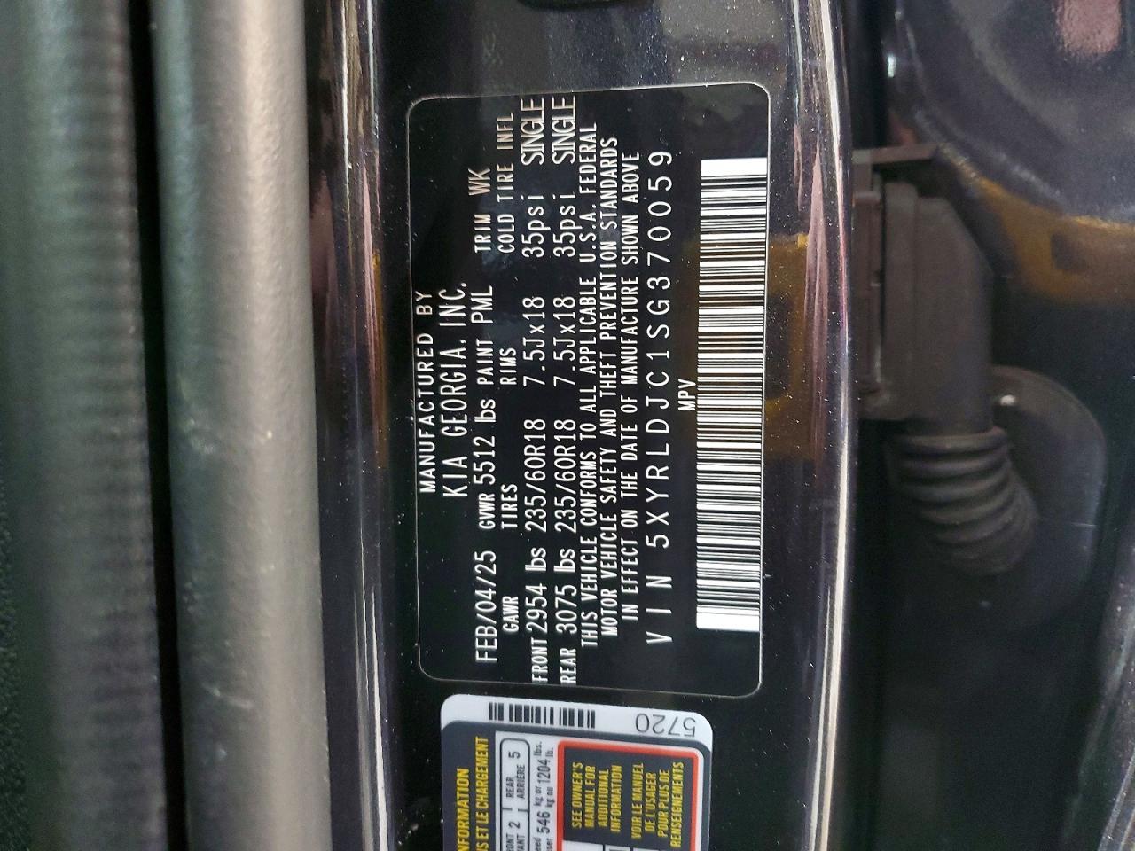 2025 KIA SORENTO