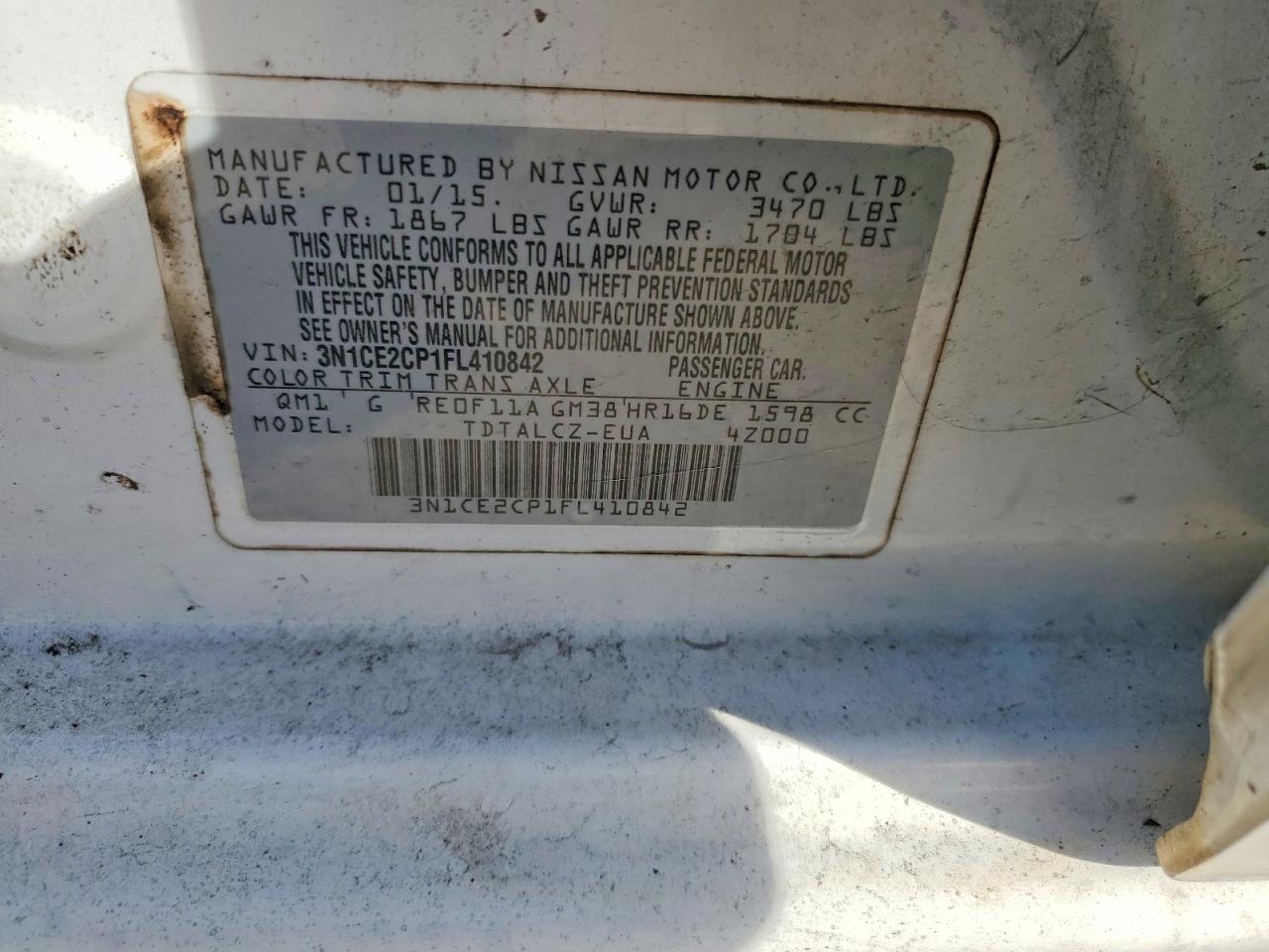 2015 NISSAN Versa Note