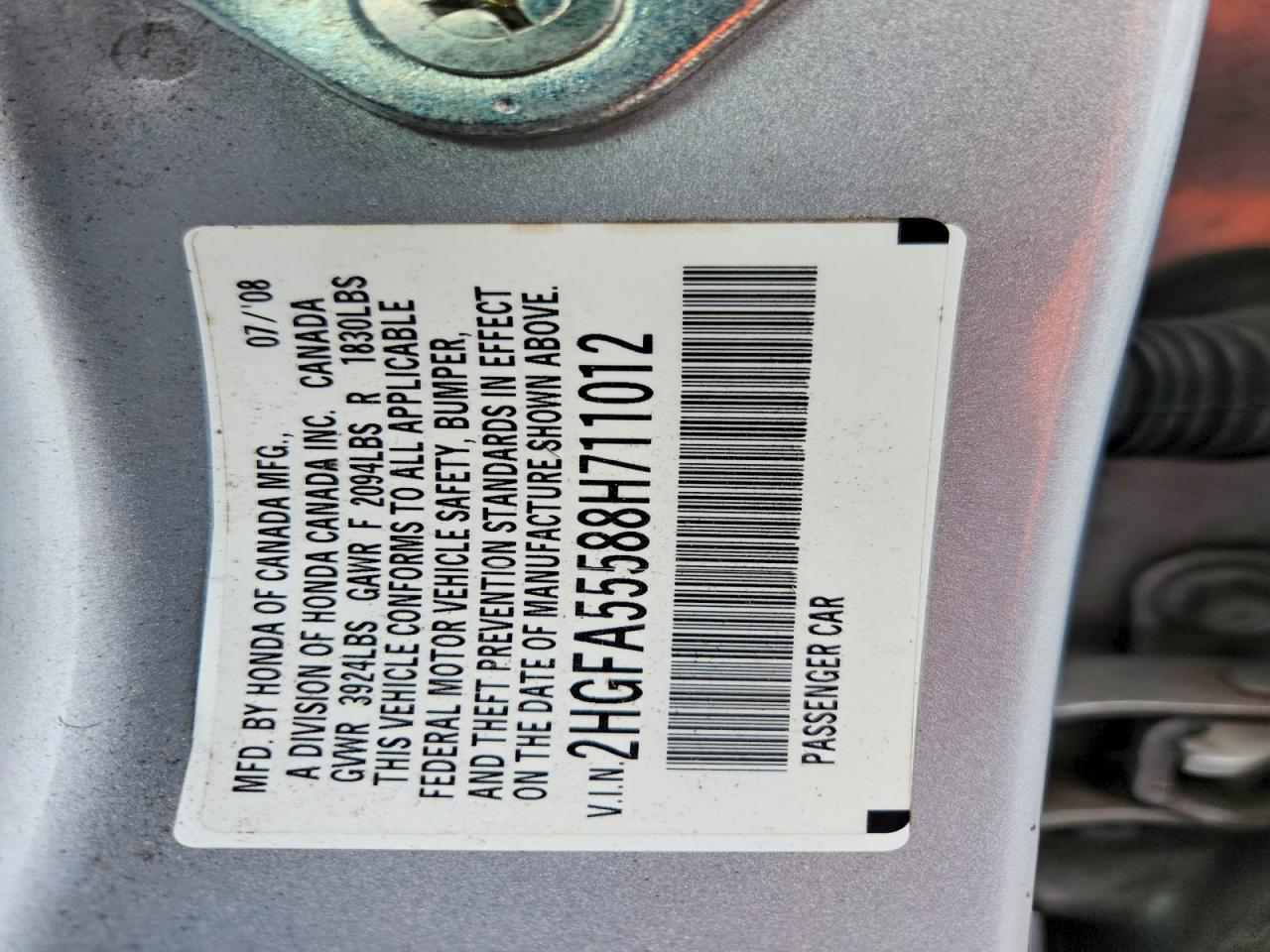 2008 HONDA CIVIC