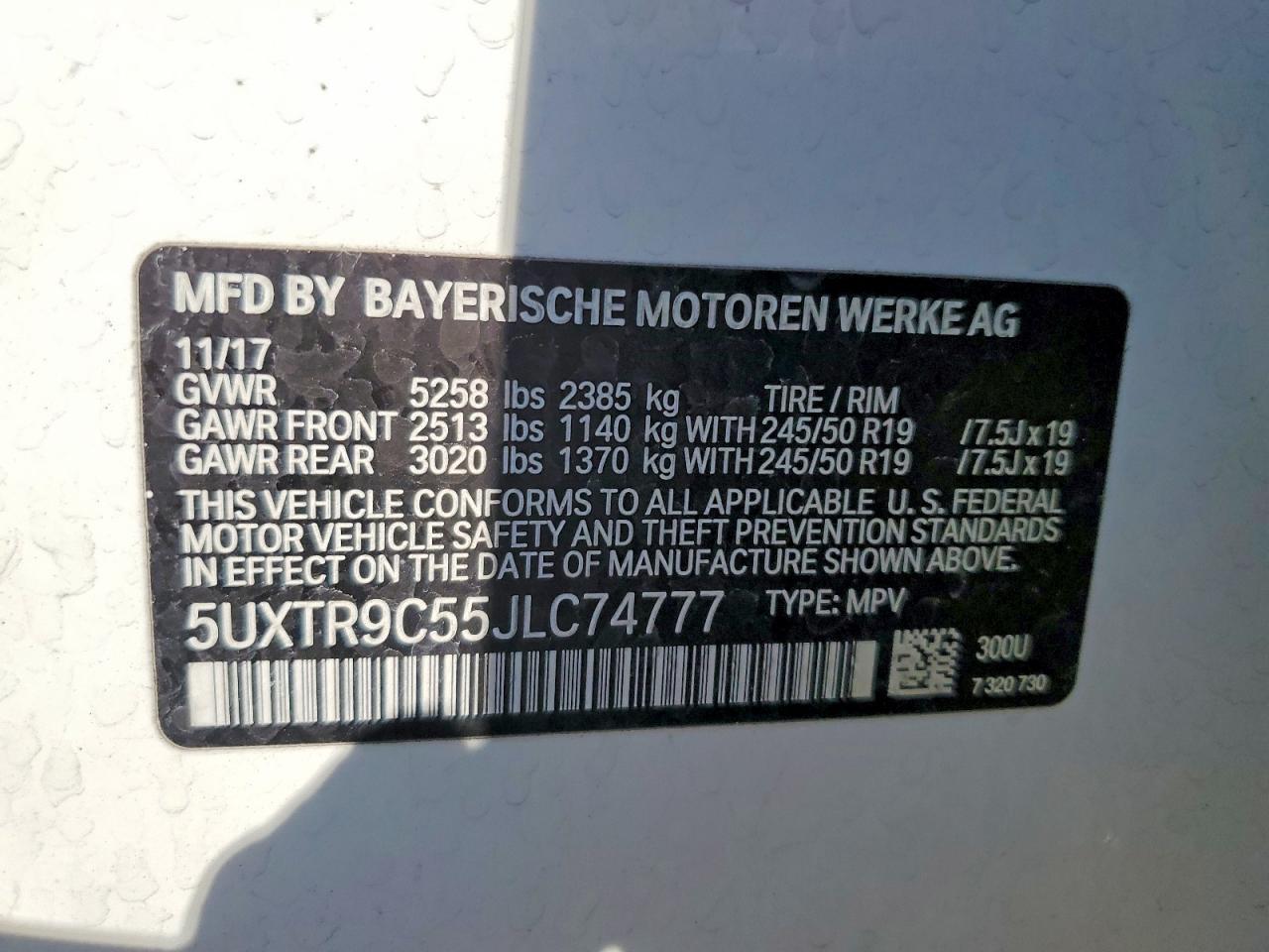 2018 BMW X3