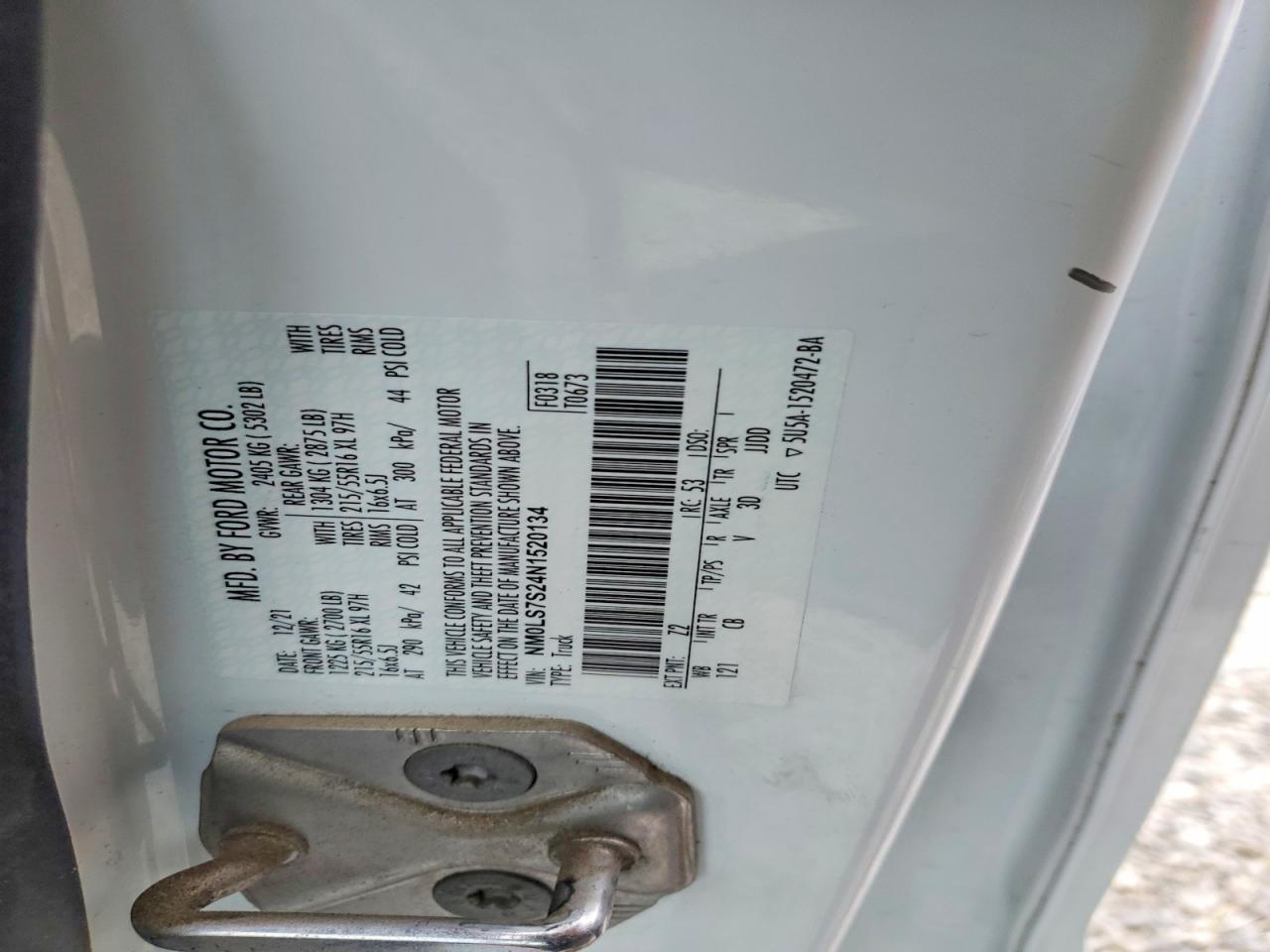 2022 FORD TRANSIT CONNECT