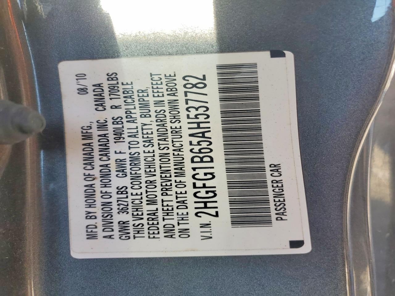 2010 HONDA CIVIC