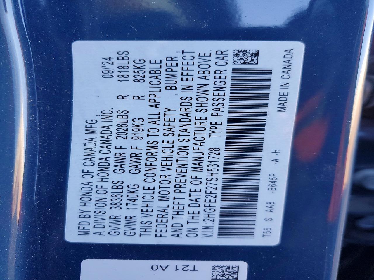 2025 HONDA CIVIC