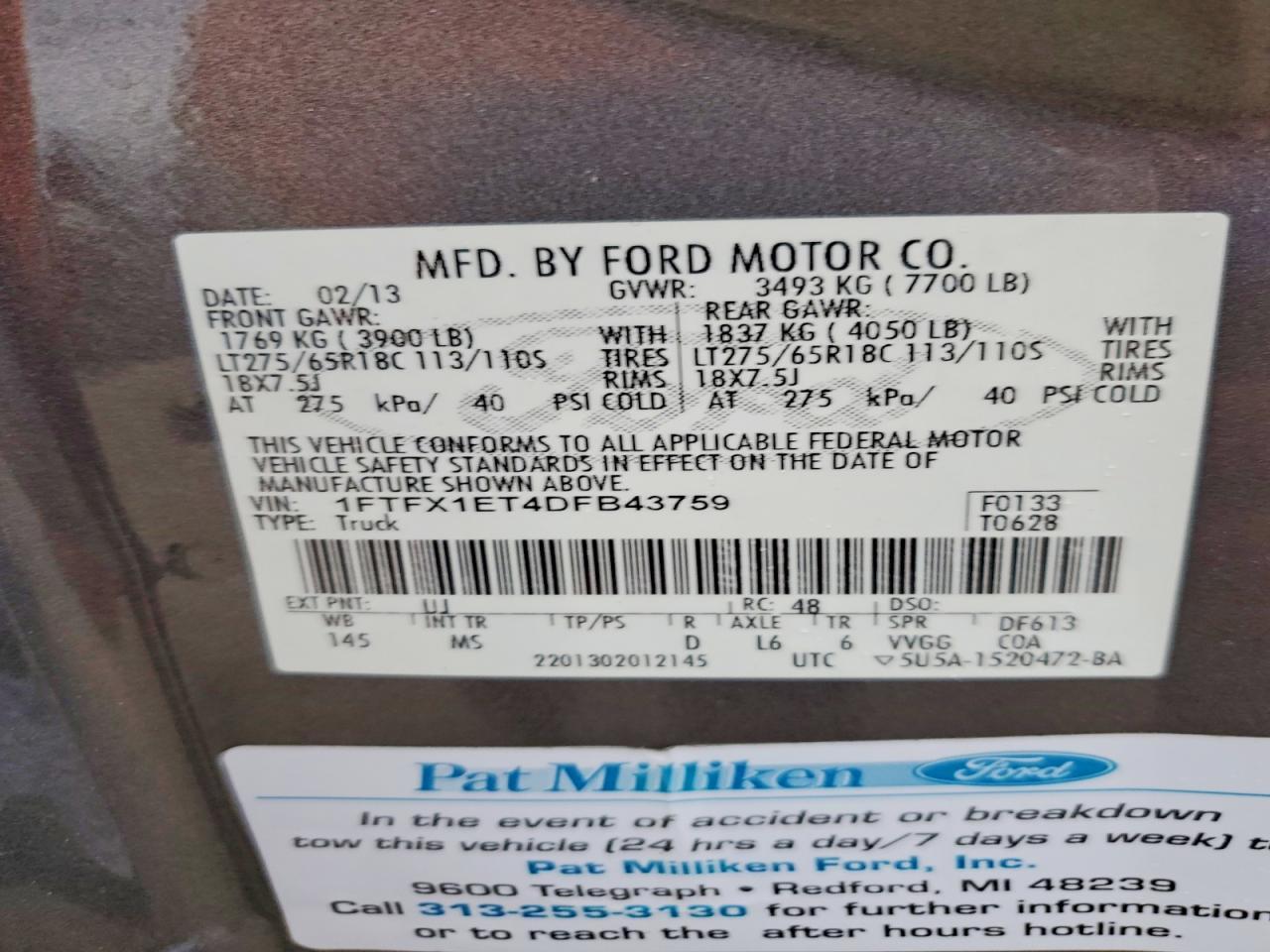 2013 FORD F-150