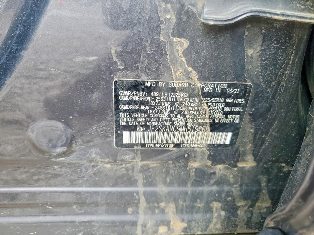 2021 SUBARU FORESTER