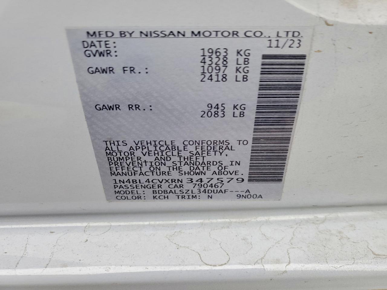 2024 NISSAN ALTIMA