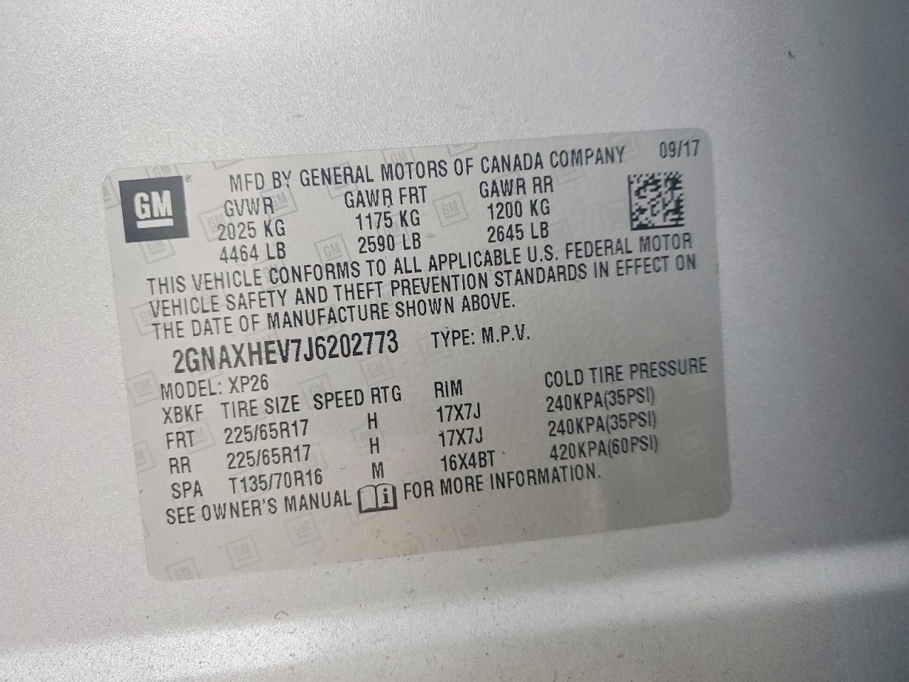 2018 CHEVROLET EQUINOX