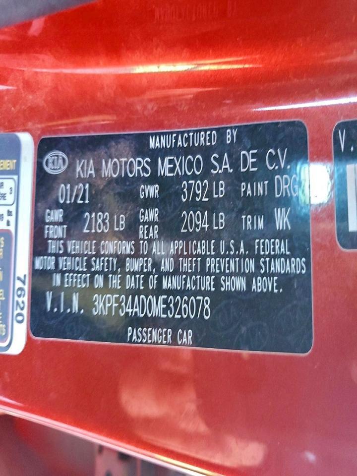 2021 KIA FORTE