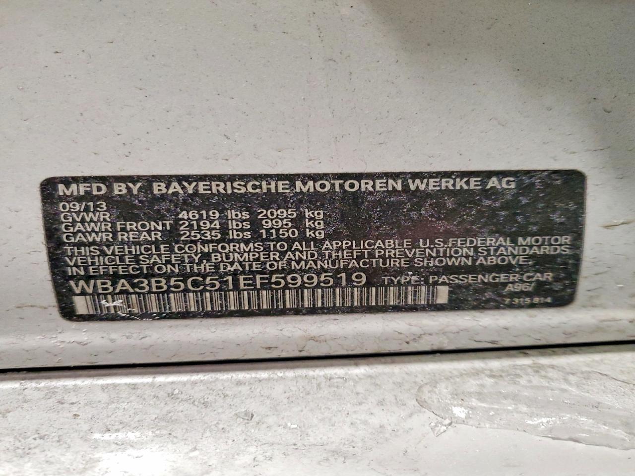2014 BMW 3 SERIES
