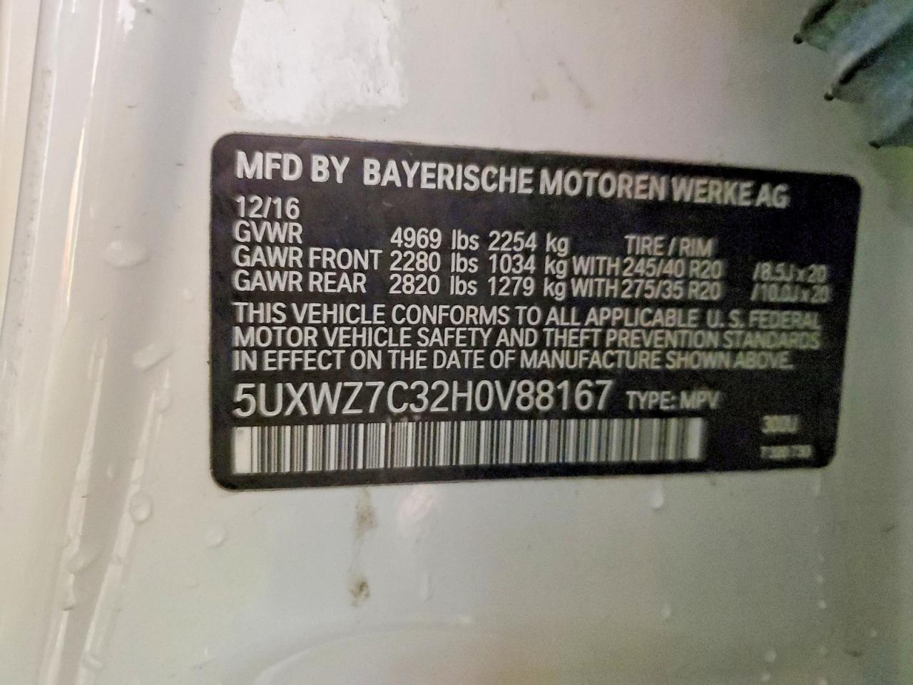 2017 BMW X3