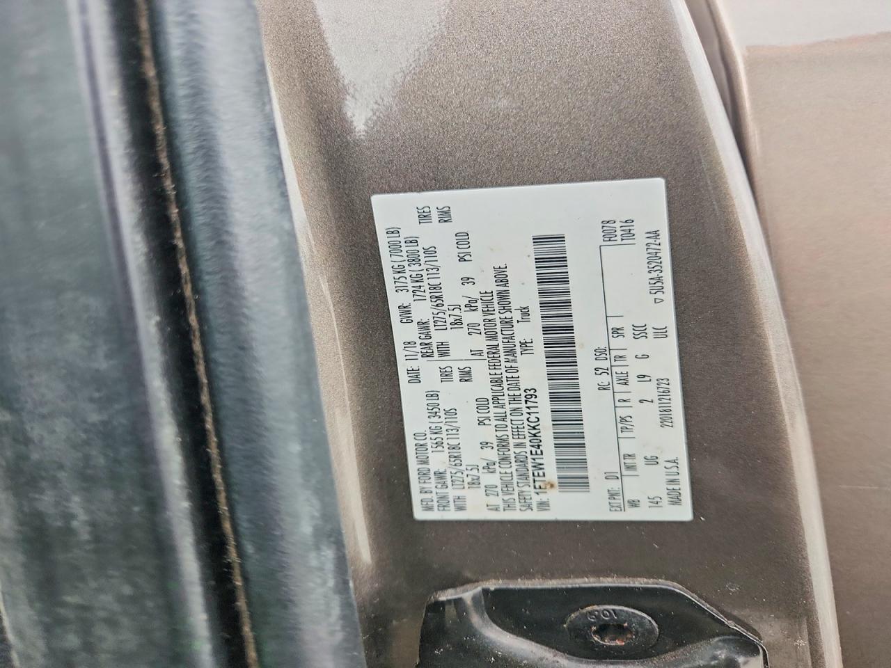 2019 FORD F-150