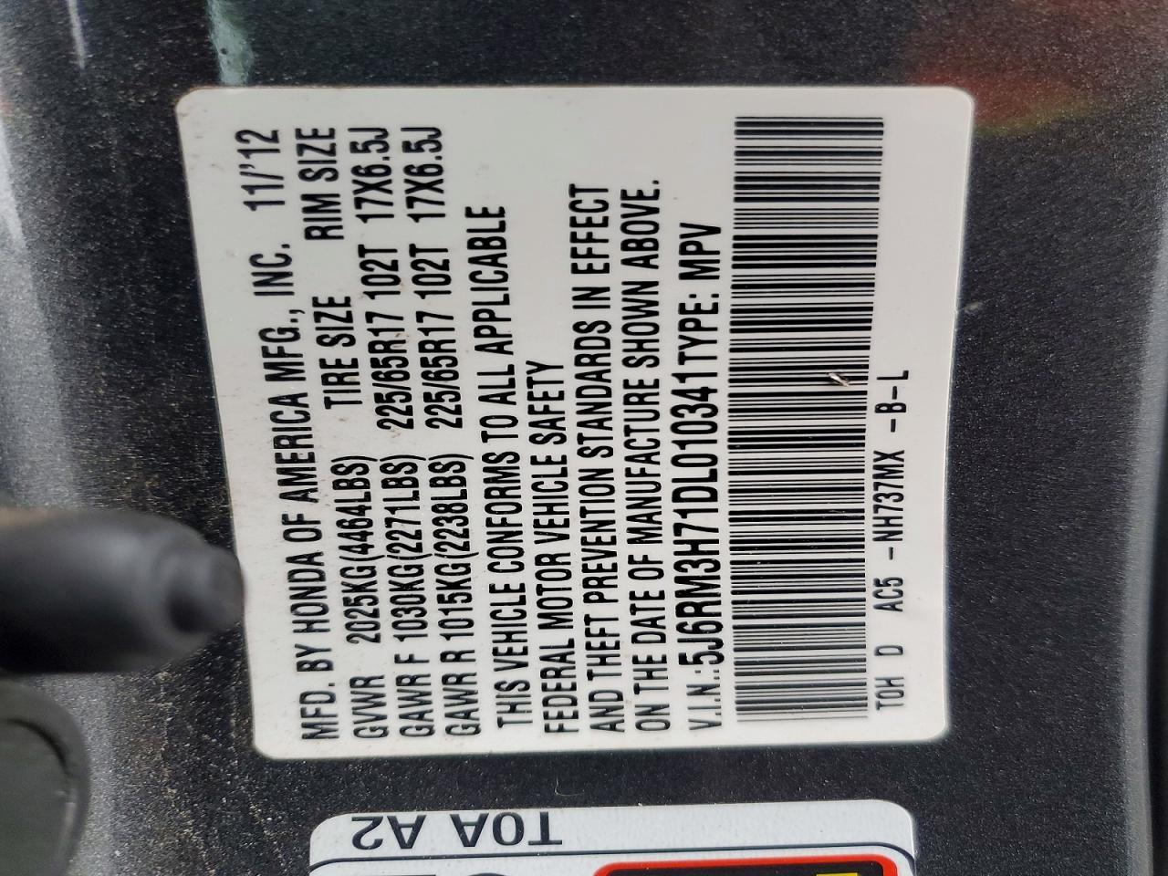 2013 HONDA CR-V