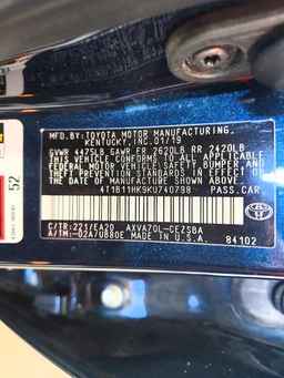 2019 TOYOTA CAMRY
