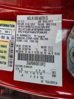 2013 FORD FUSION