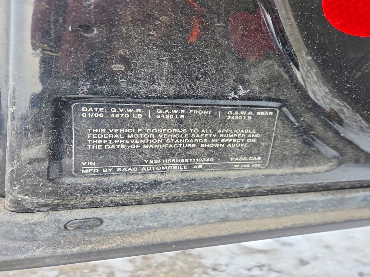 2006 SAAB 9-3