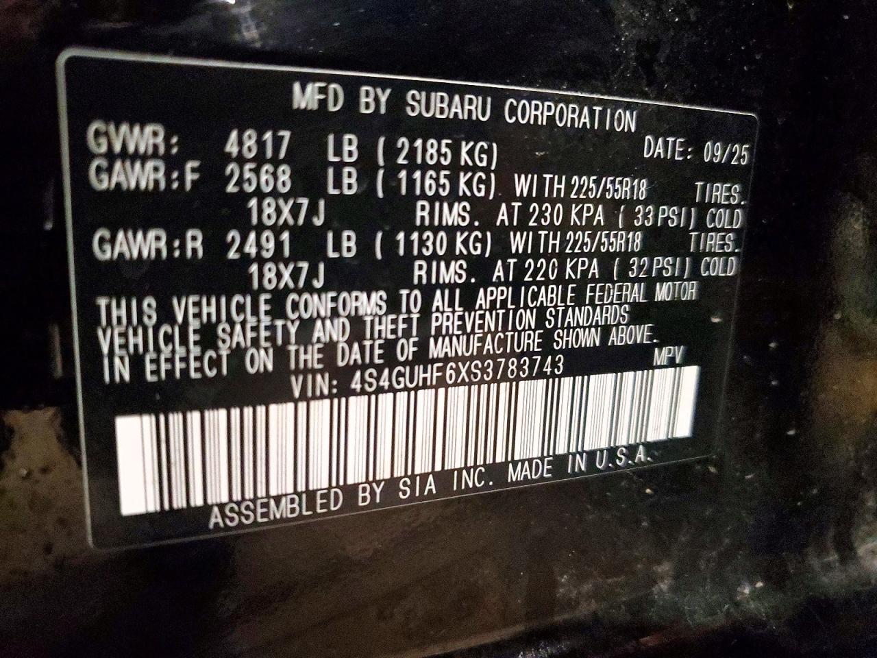 2025 SUBARU Crosstrek