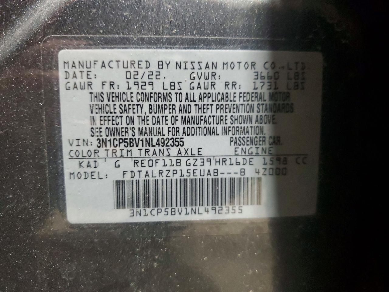 2022 NISSAN KICKS