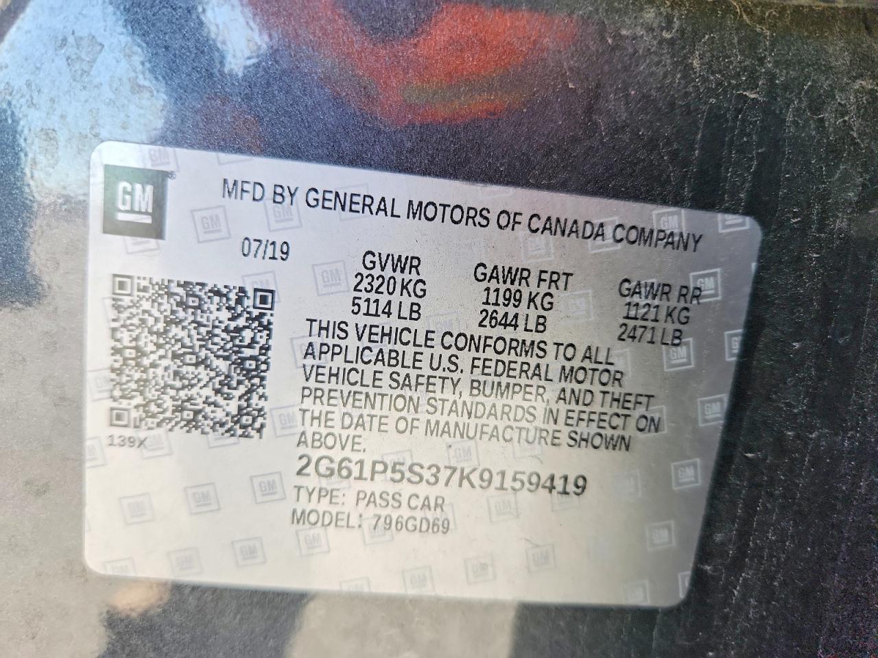 2019 CADILLAC XTS