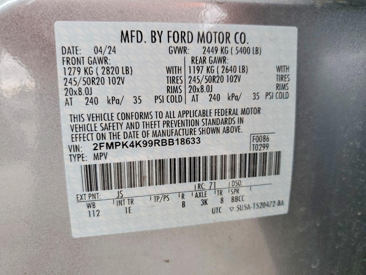2024 FORD EDGE