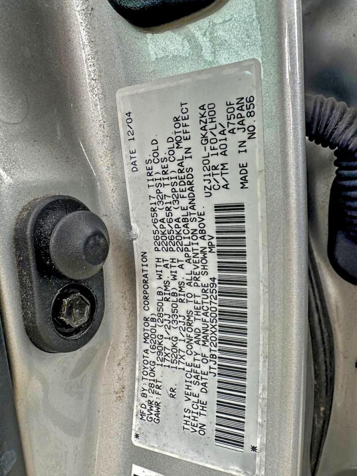 2005 LEXUS Gx 470